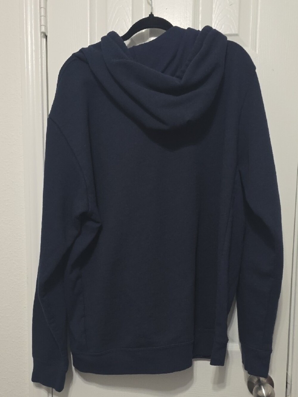 Patagonia Navy Pullover Hoodie with Multicolor Logo Size XL Men's XL Womens XXL - Picture 4 of 5